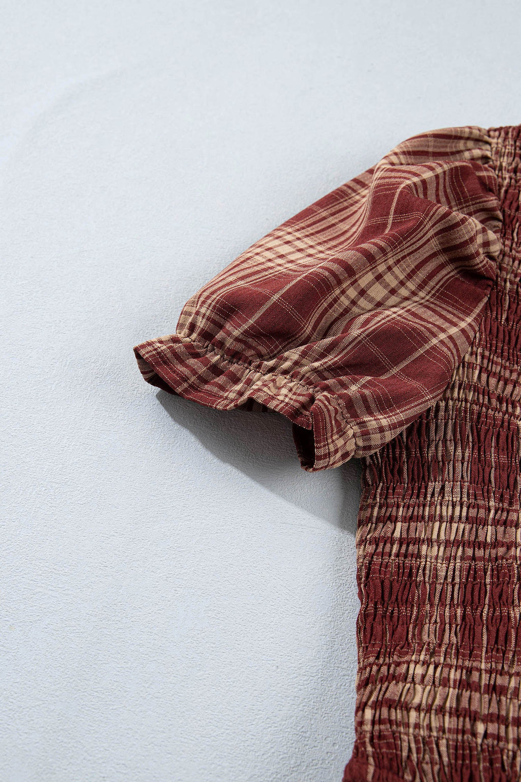 Plaid Knot Front Midi Dress