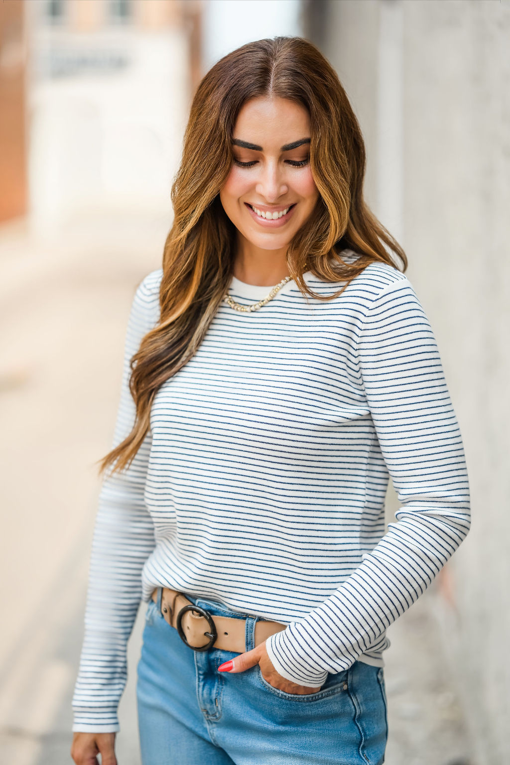 Striped Sweater Tee