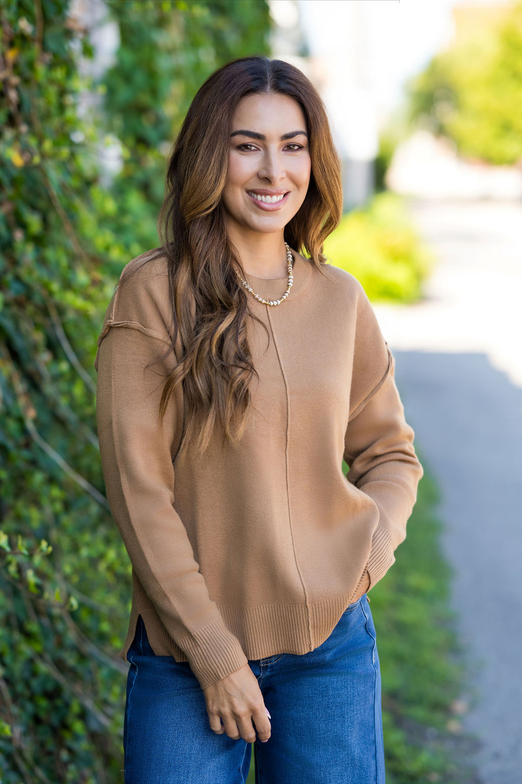 Front Seam Sweater