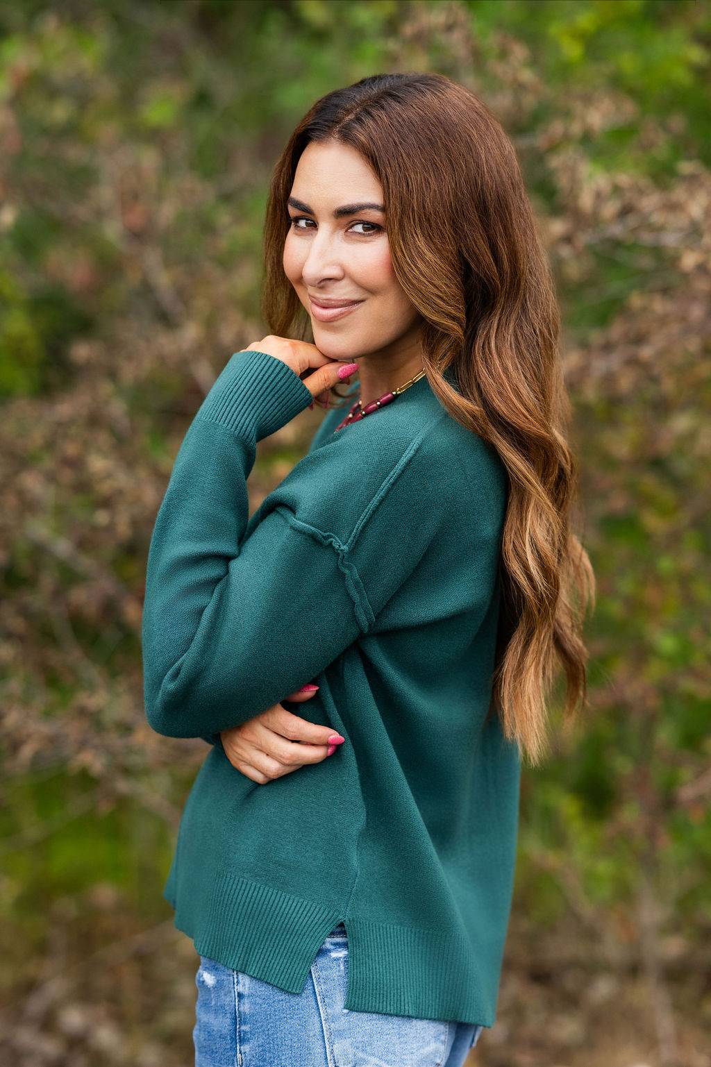 Front Seam Sweater