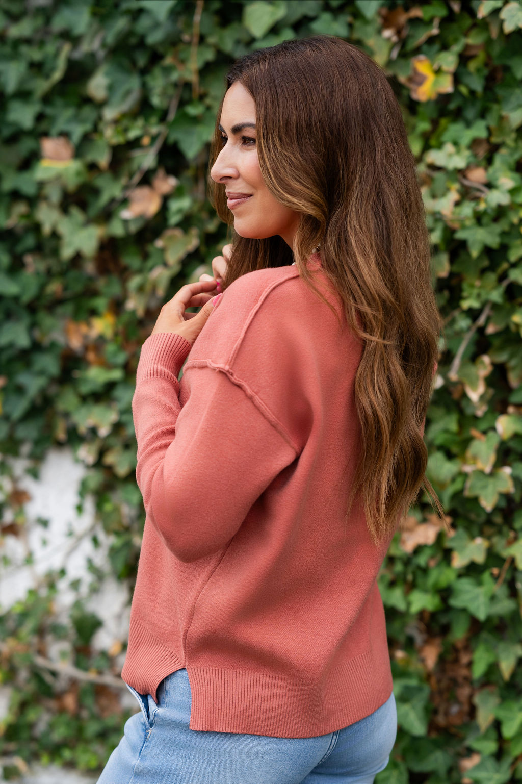 Front Seam Sweater
