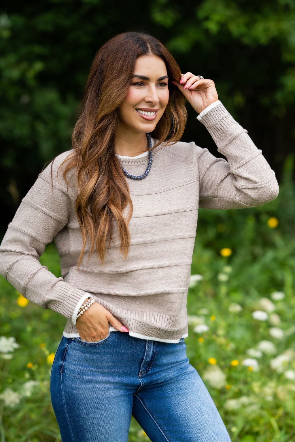 Textured Knit Sweater