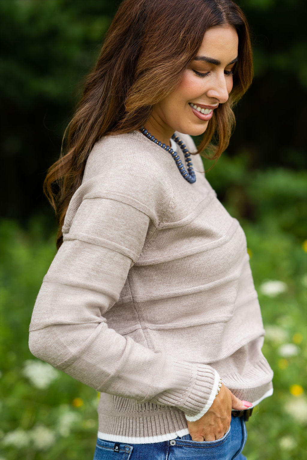 Textured Knit Sweater