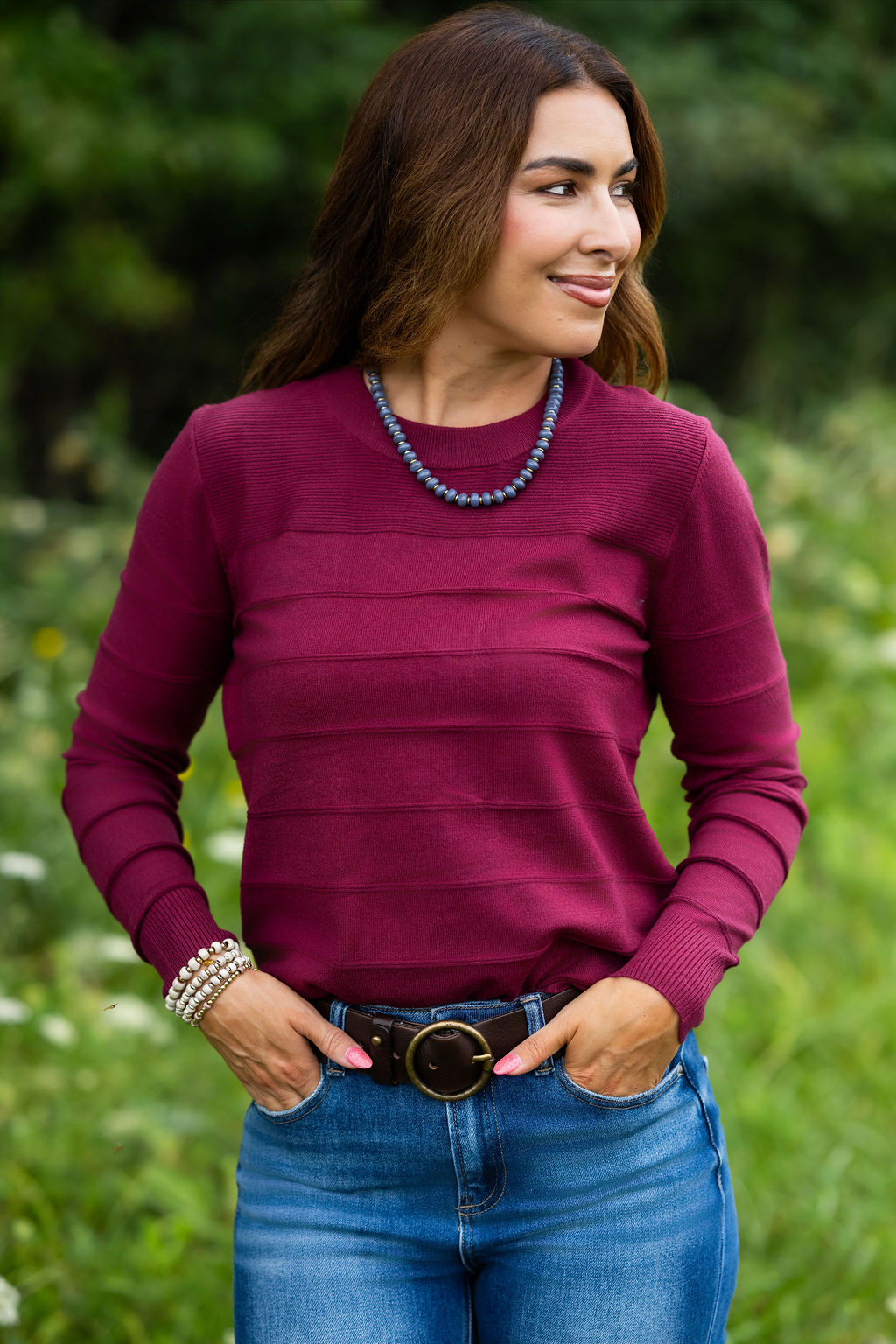 Textured Detail Sweater