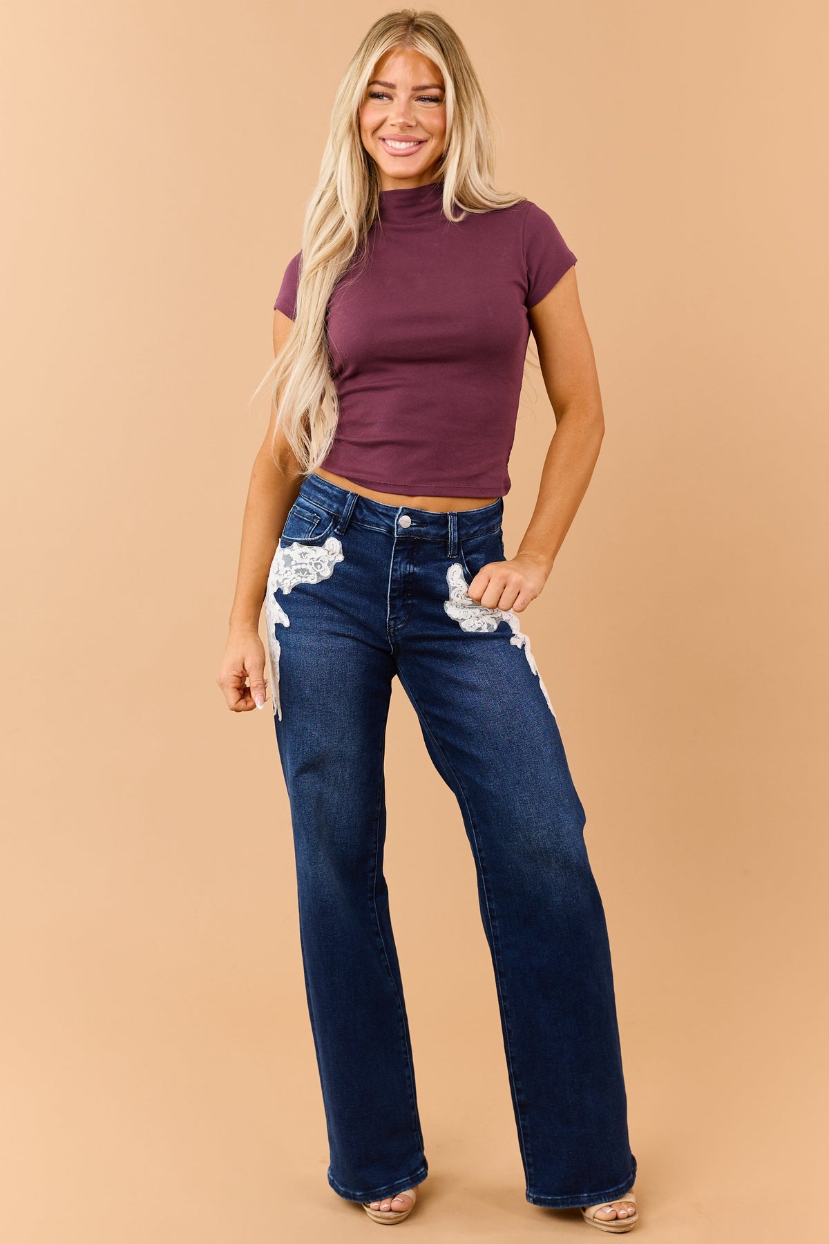 Mock Neck Knit Top