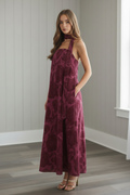 Floral Strapless Maxi Dress